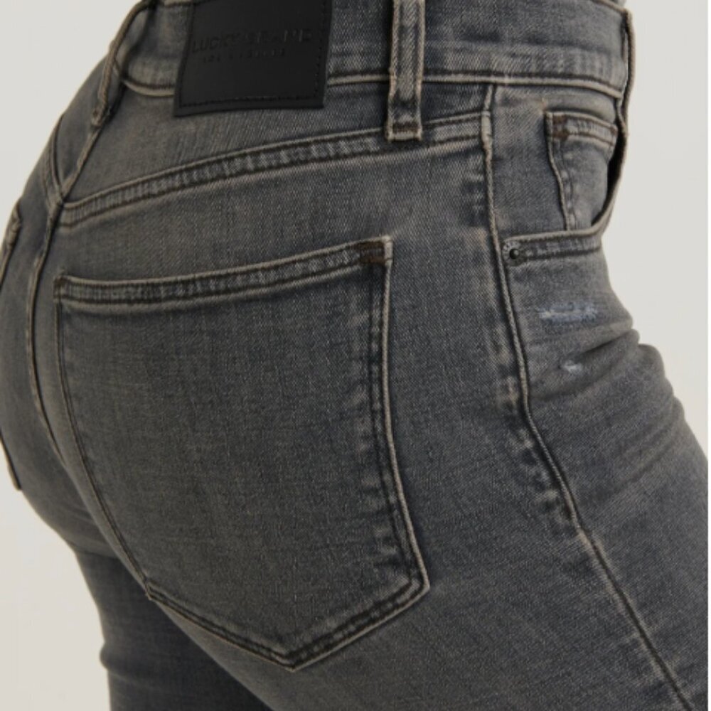 Lucky Brand Size 6 Gray Bridgette Traditional Skinny Jeans​​